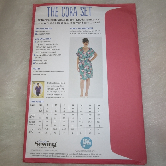 Simply Sewing The Cora Set Size 4-16 - Picture 4 of 4